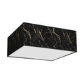 Deckenleuchte SENSO Schwarz & Gold Eckig (3x E27) - Milagro