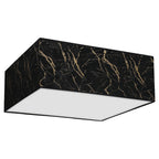Deckenleuchte SENSO Schwarz & Gold Eckig (3x E27) - Milagro