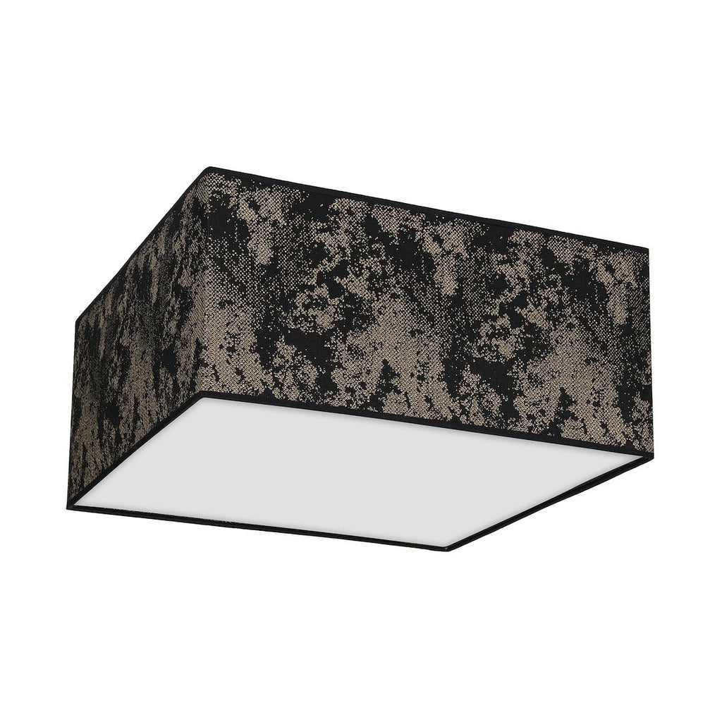 Deckenleuchte SATINO Gold (2x E27) Satin Eckig 40 cm - Milagro