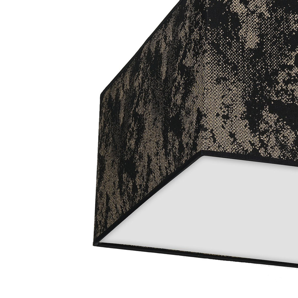 Deckenleuchte SATINO Gold (2x E27) Satin Eckig 40 cm - Milagro