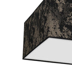 Deckenleuchte SATINO Gold (2x E27) Satin Eckig 40 cm - Milagro