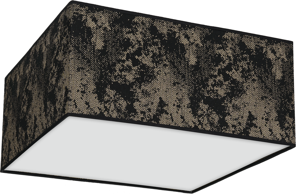 Deckenleuchte SATINO Gold (2x E27) Satin Eckig 40 cm - Milagro