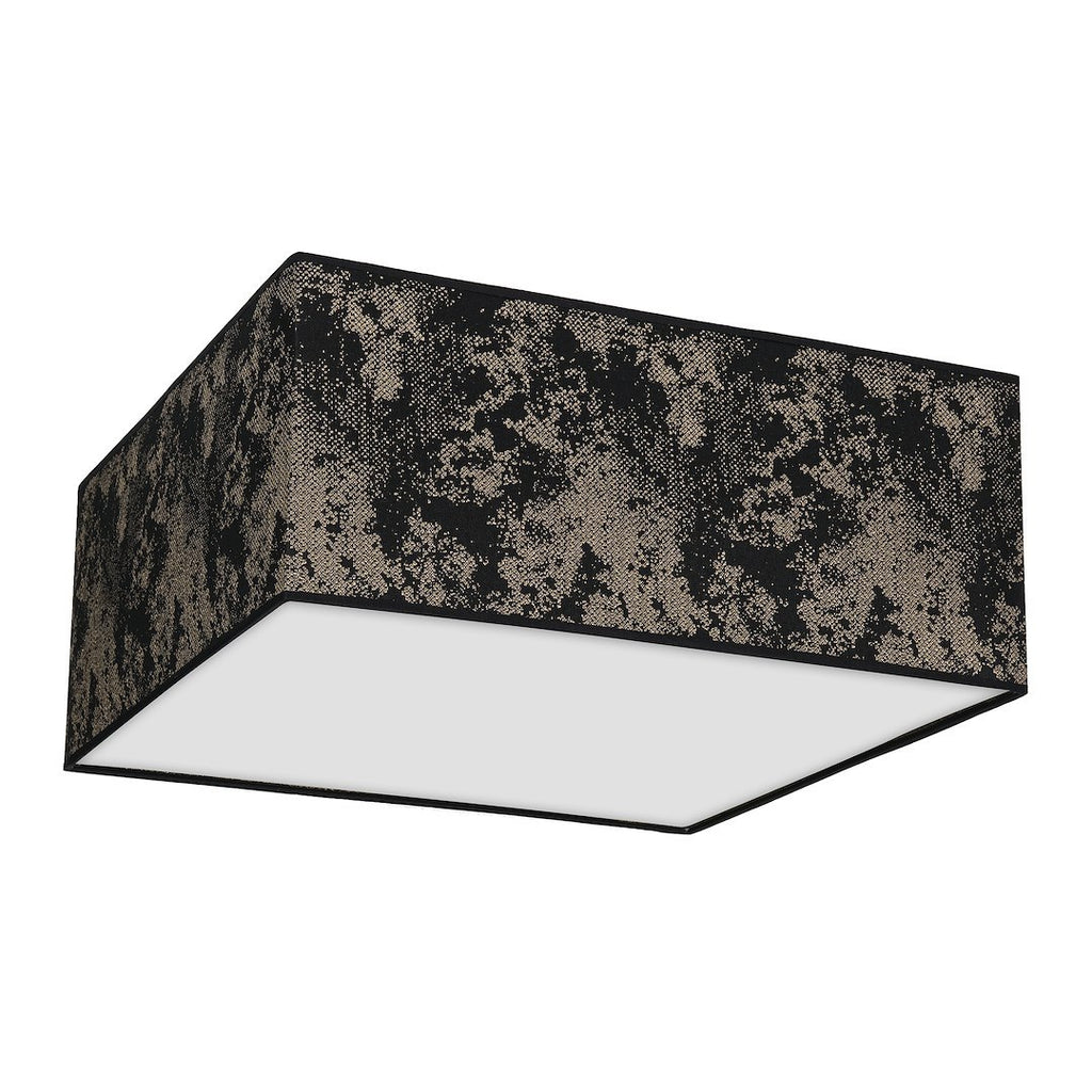 Deckenleuchte SATINO Gold (3x E27) Satin Eckig 50 cm - Milagro