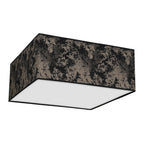Deckenleuchte SATINO Gold (3x E27) Satin Eckig 50 cm - Milagro