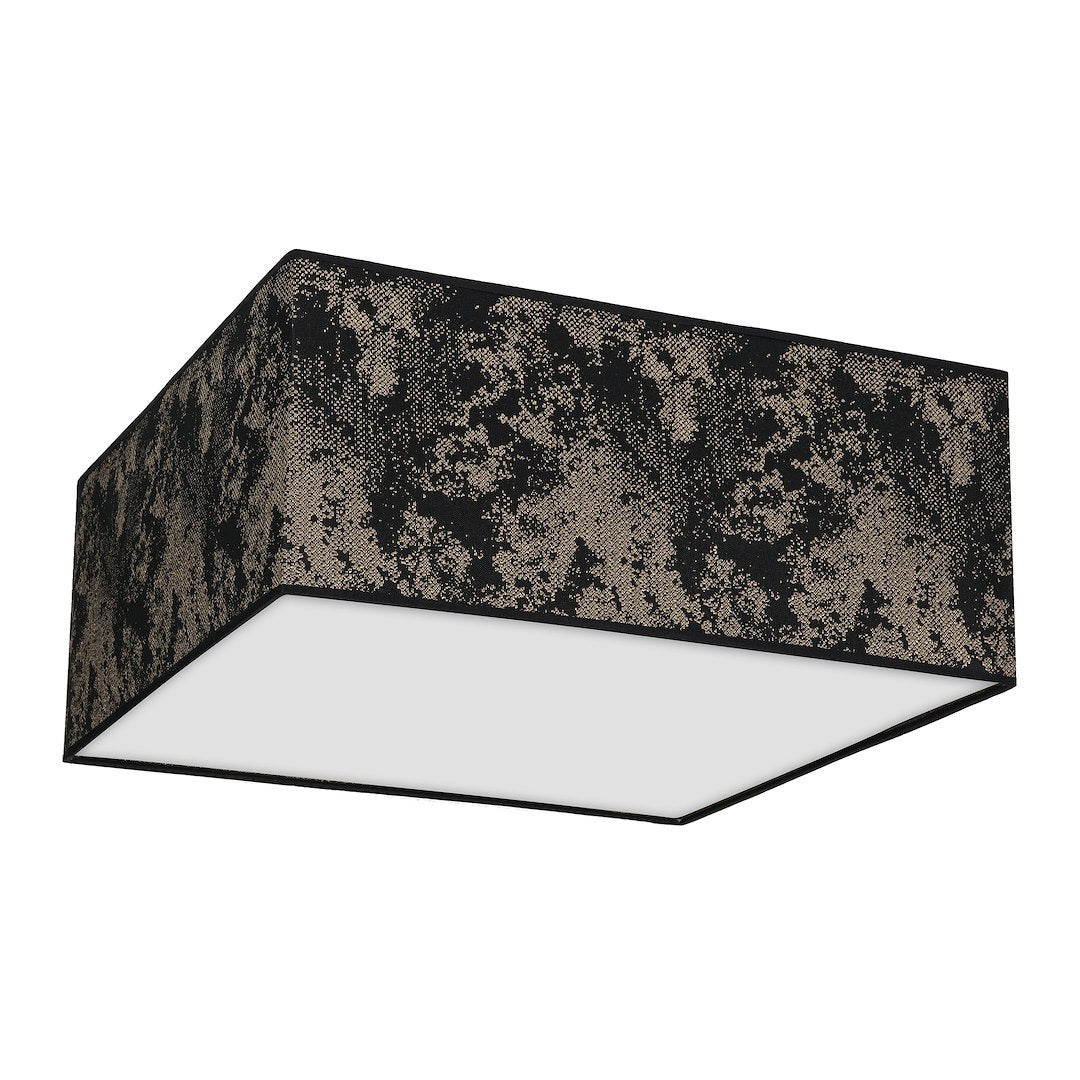 Deckenleuchte SATINO Gold (3x E27) Satin Eckig 50 cm - Milagro