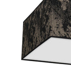 Deckenleuchte SATINO Gold (3x E27) Satin Eckig 50 cm - Milagro