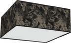 Deckenleuchte SATINO Gold (3x E27) Satin Eckig 50 cm - Milagro