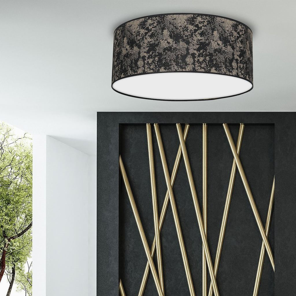 Deckenleuchte SATINO Gold (2x E27) Satin Ø40 cm - Milagro