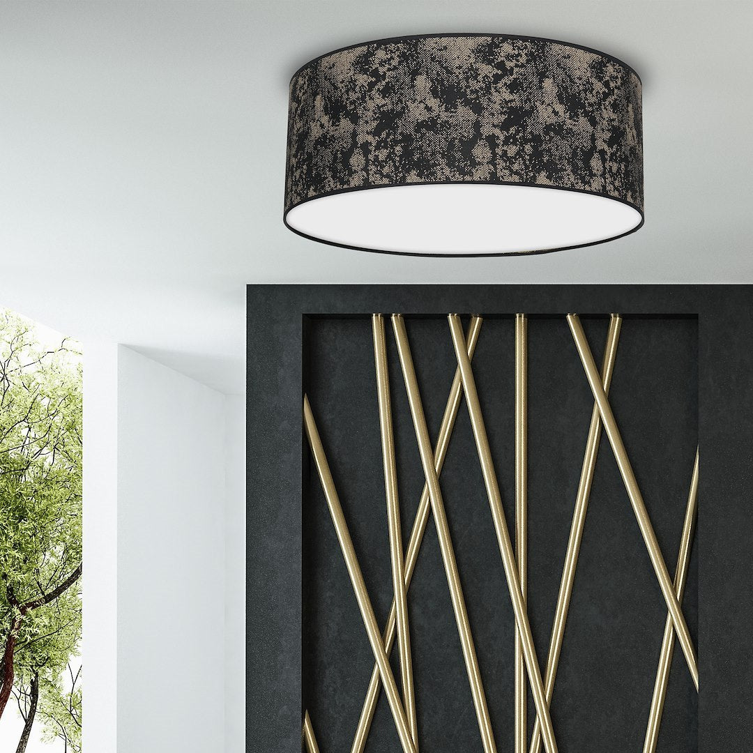 Deckenleuchte SATINO Gold (2x E27) Satin Ø40 cm - Milagro