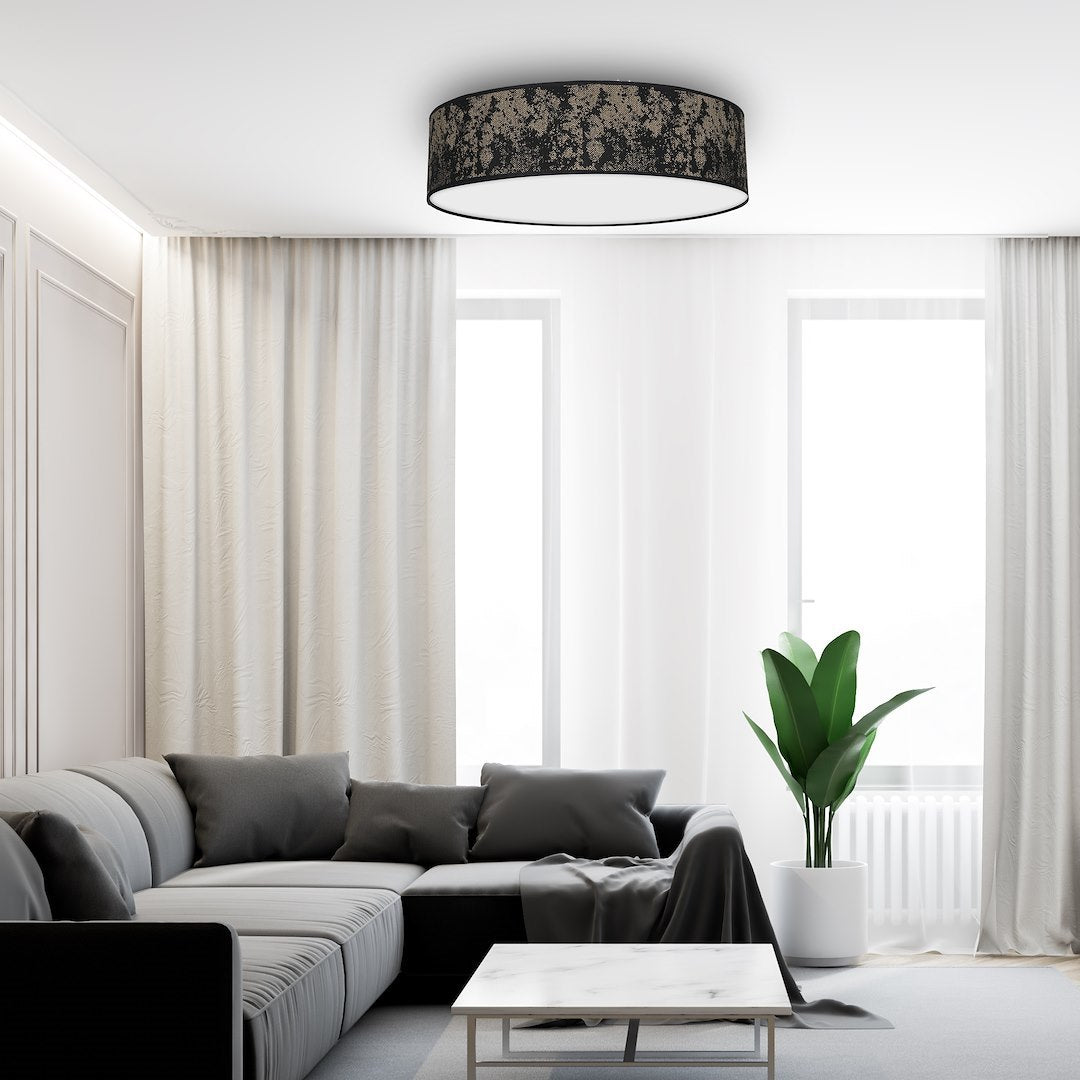 Deckenleuchte SATINO Gold (3x E27) Satin Ø50 cm - Milagro