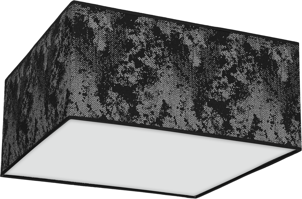 Deckenleuchte SATINO SILVER (2x E27) Satin Eckig 40 cm - Milagro