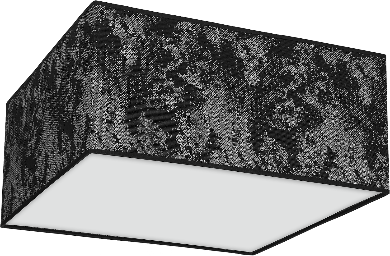 Deckenleuchte SATINO SILVER (2x E27) Satin Eckig 40 cm - Milagro