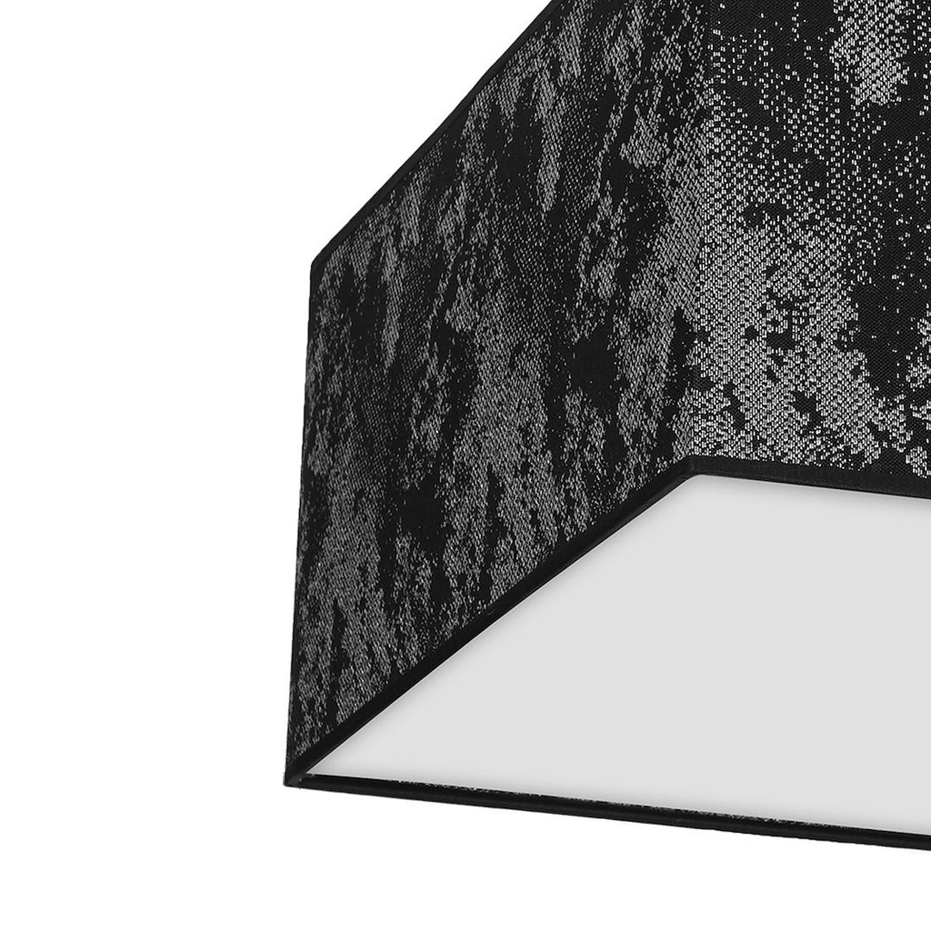 Deckenleuchte SATINO SILVER (3x E27) Satin Eckig 50 cm - Milagro