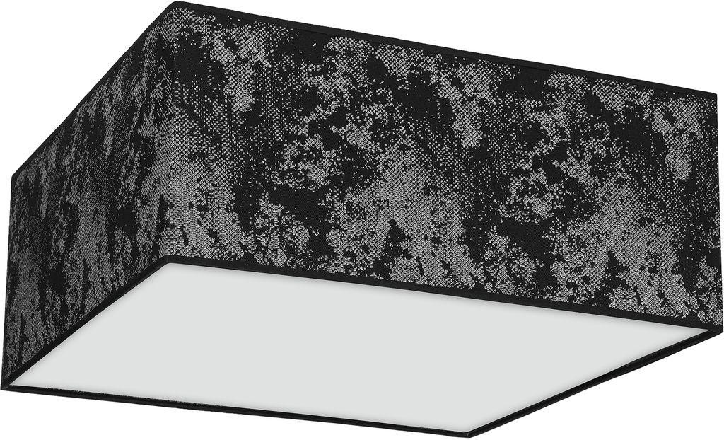 Deckenleuchte SATINO SILVER (3x E27) Satin Eckig 50 cm - Milagro