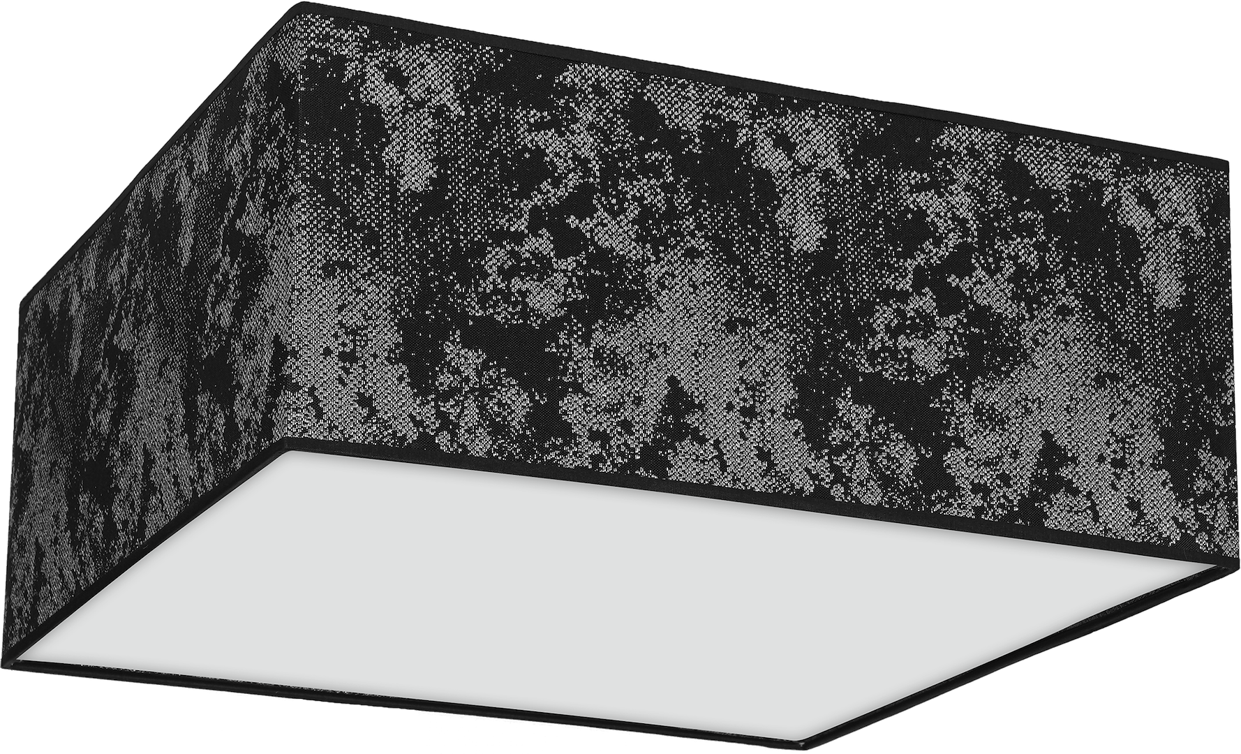 Deckenleuchte SATINO SILVER (3x E27) Satin Eckig 50 cm - Milagro