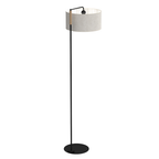 Stehleuchte ATLANTA (1x E27) Beige, Leinen Stoff - Milagro