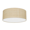 Deckenleuchte Marshall (2x E27) Ø40 cm Weiß & Rattan - Milagro
