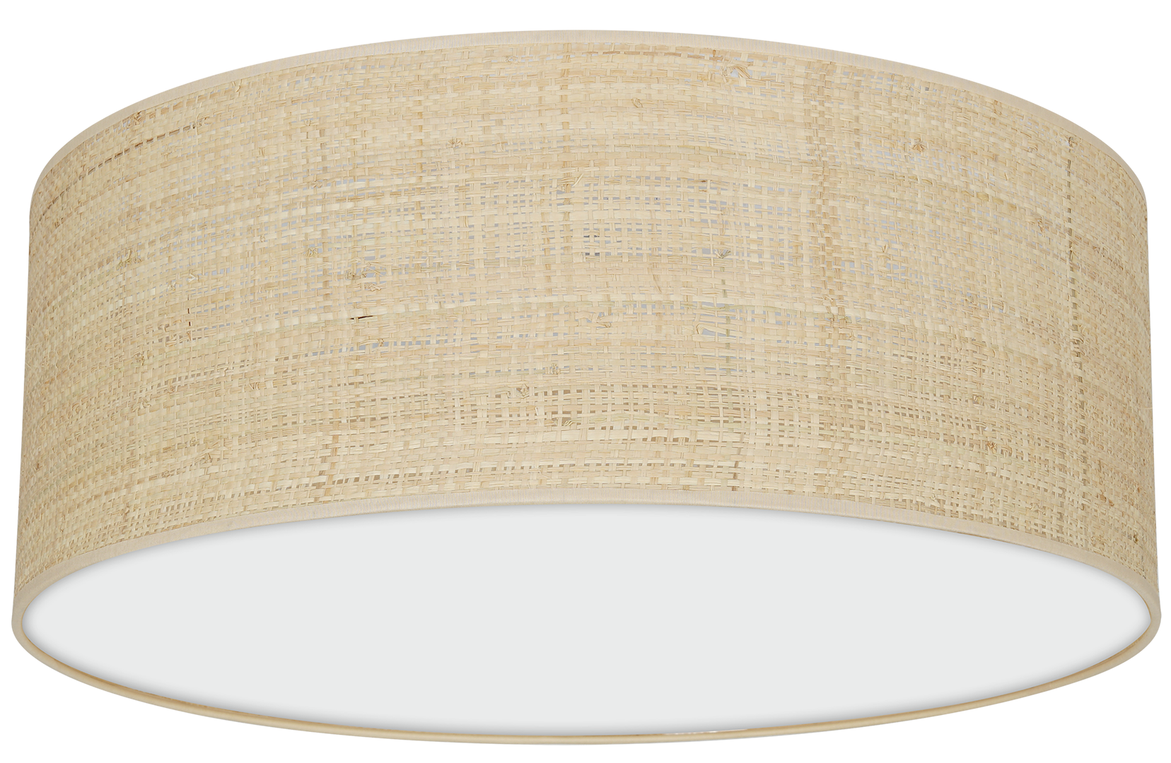 Deckenleuchte Marshall (2x E27) Ø40 cm Weiß & Rattan - Milagro