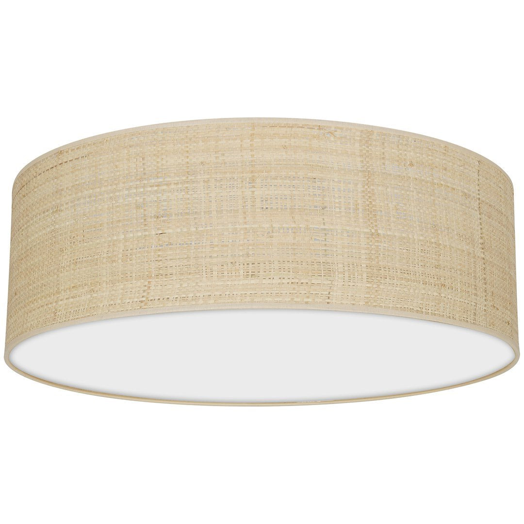Deckenleuchte Marshall (3x E27) Ø50 cm Weiß & Rattan - Milagro