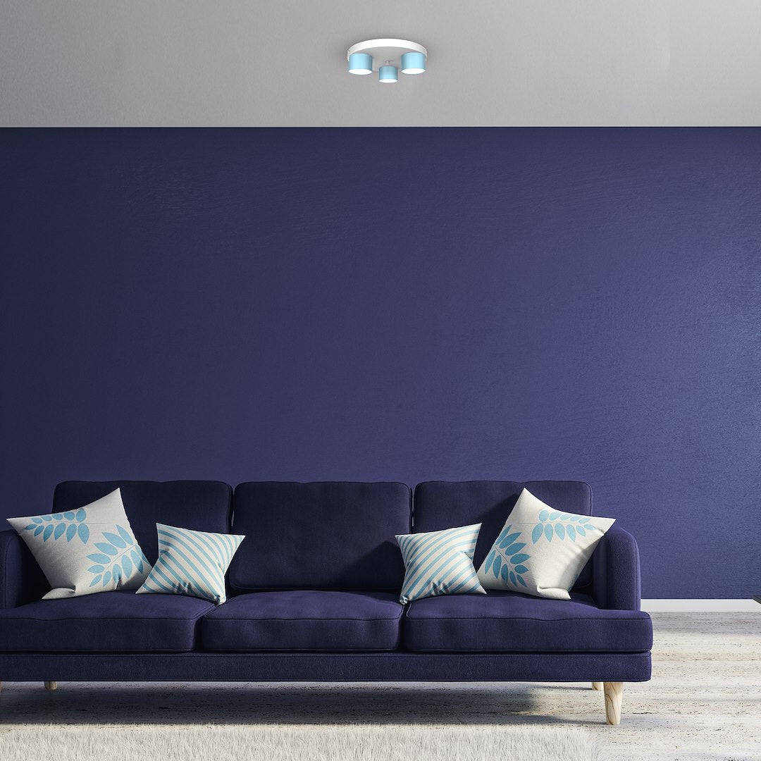 Deckenleuchte Spot DIXIE (3x GX53) Blau - Milagro