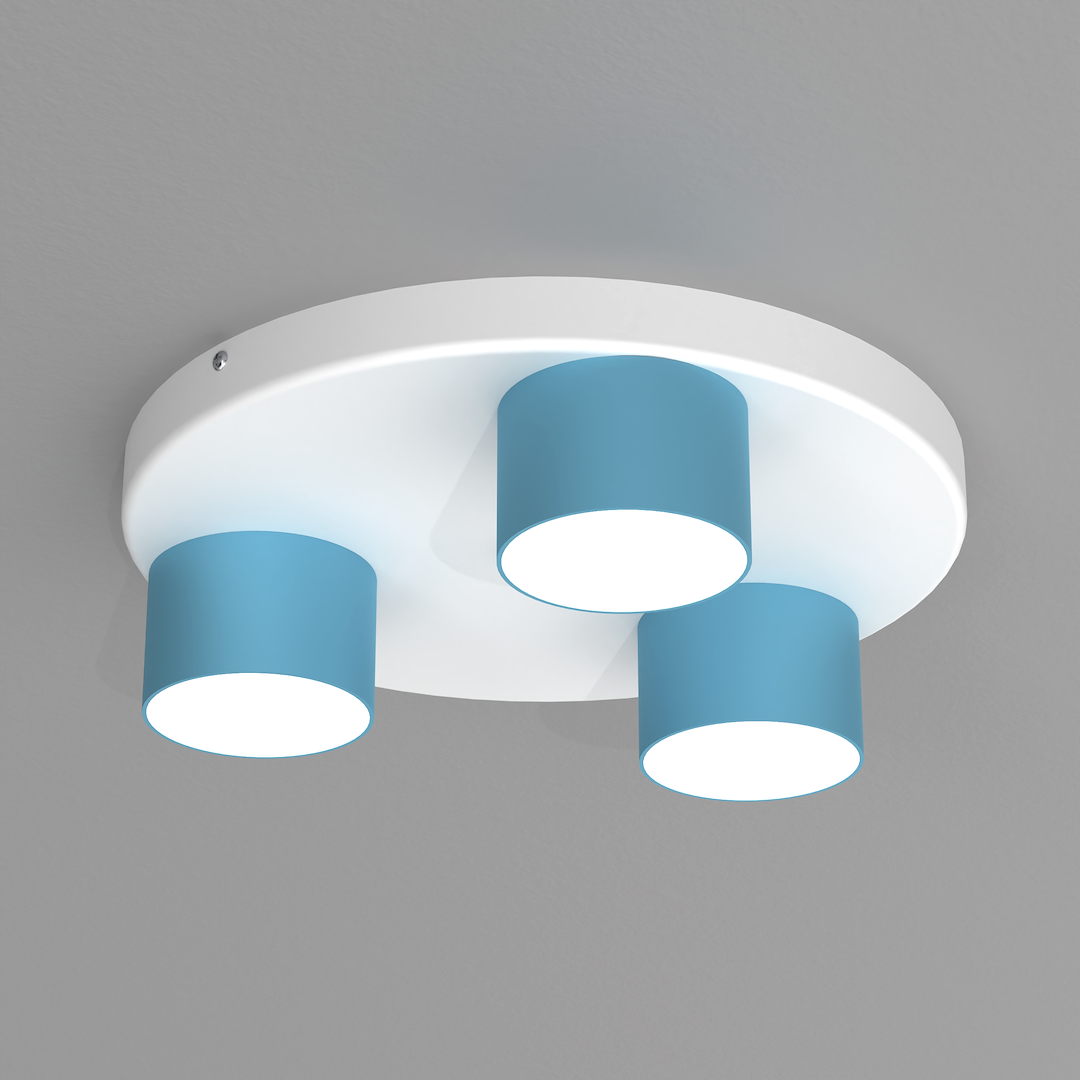 Deckenleuchte Spot DIXIE (3x GX53) Blau - Milagro