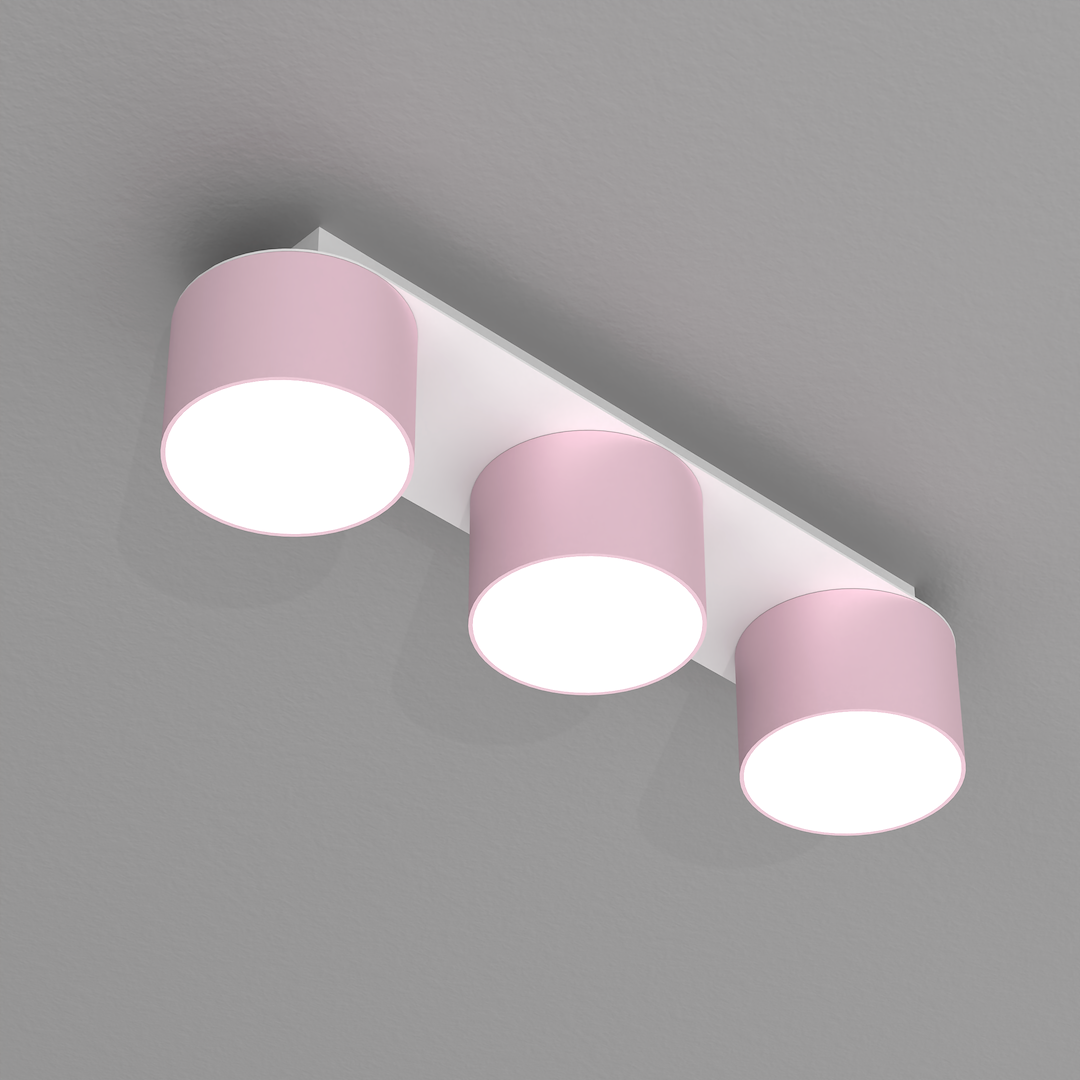 Deckenleuchte Spot DIXIE (3x GX53) Rosa - Milagro