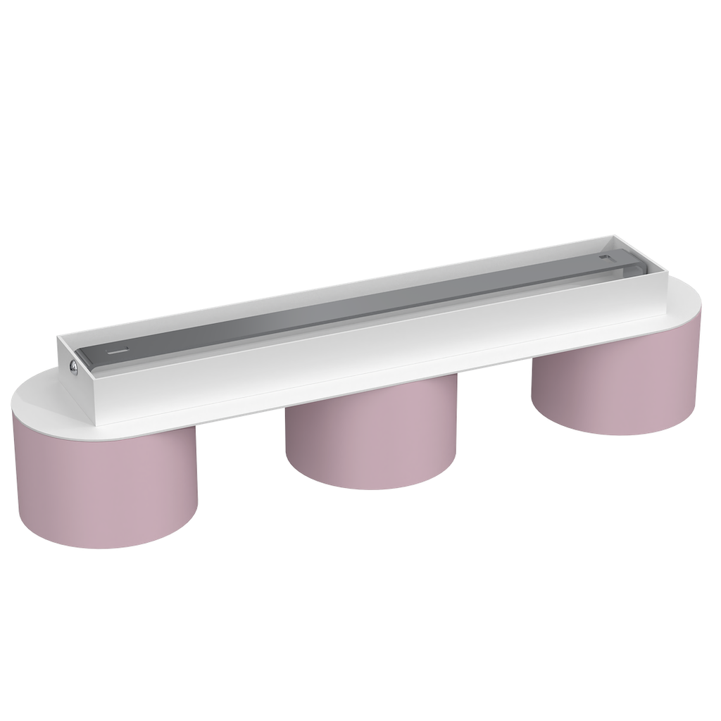 Deckenleuchte Spot DIXIE (3x GX53) Rosa - Milagro