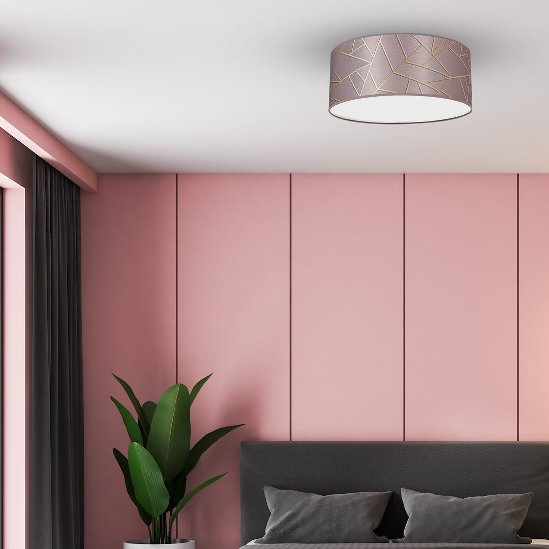 Deckenleuchte Ziggy (2x E27) Rosa & Gold - Milagro