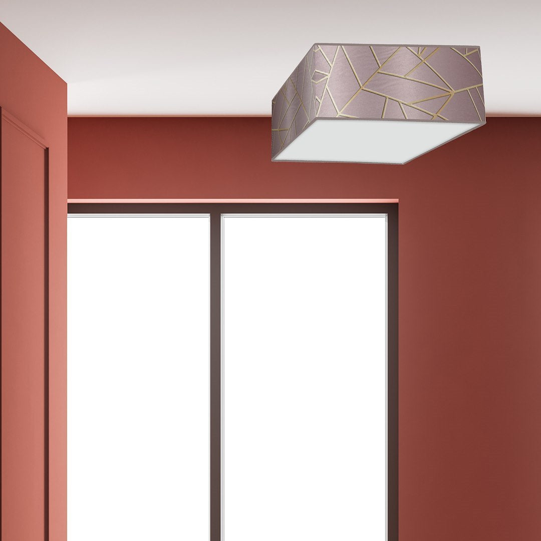 Deckenleuchte Ziggy (3x E27) Rosa & Gold - Milagro