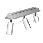 Deckenleuchte Spot Balken PRESTON 3x mini GU10 Weiß & Chrom - Milagro