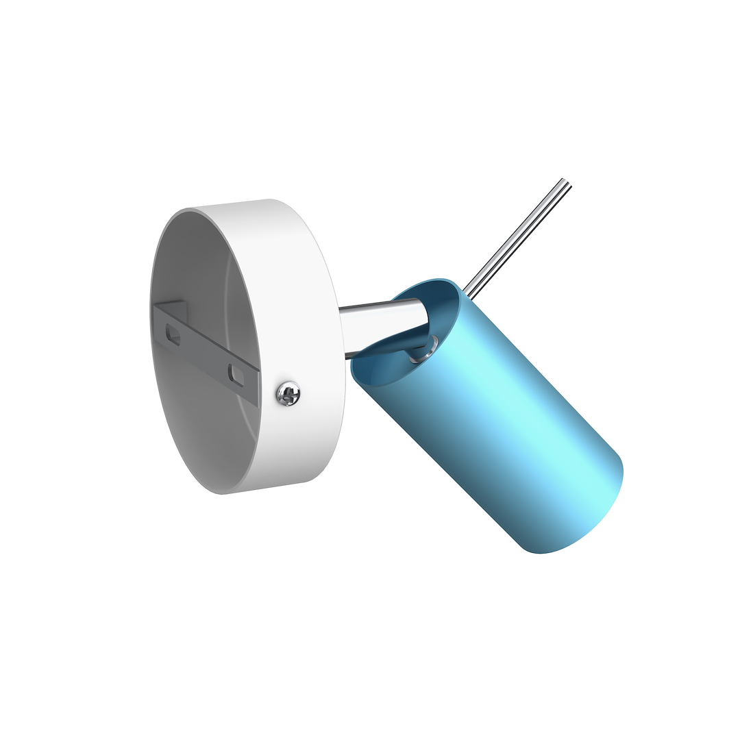 Wandleuchte PRESTON 1x mini GU10 Blau & Weiß - Milagro