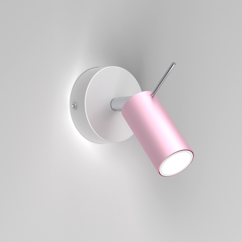 Wandleuchte PRESTON 1x mini GU10 Rosa & Weiß - Milagro