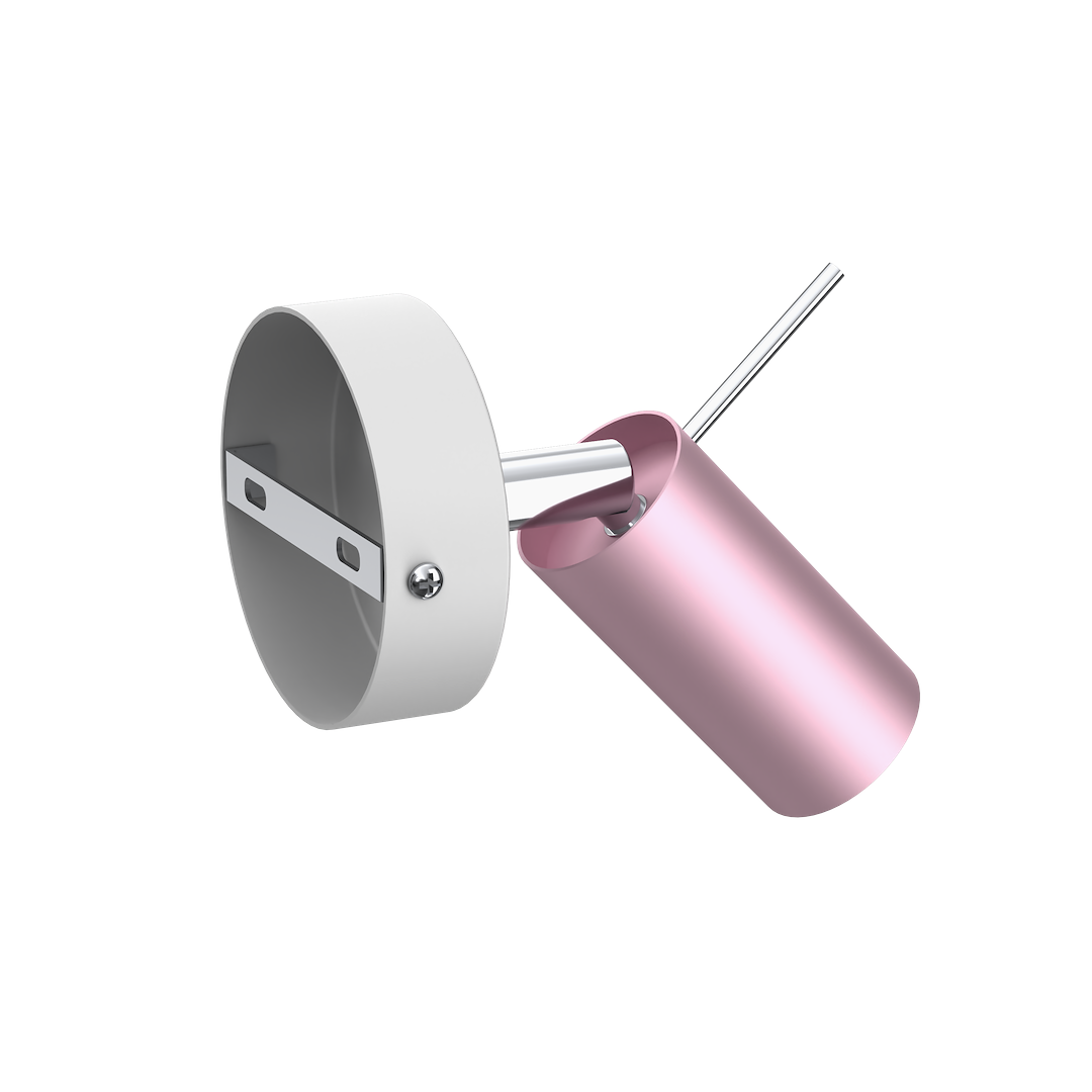 Wandleuchte PRESTON 1x mini GU10 Rosa & Weiß - Milagro