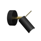 Wandleuchte PRESTON 1x mini GU10 Gold & Schwarz - Milagro
