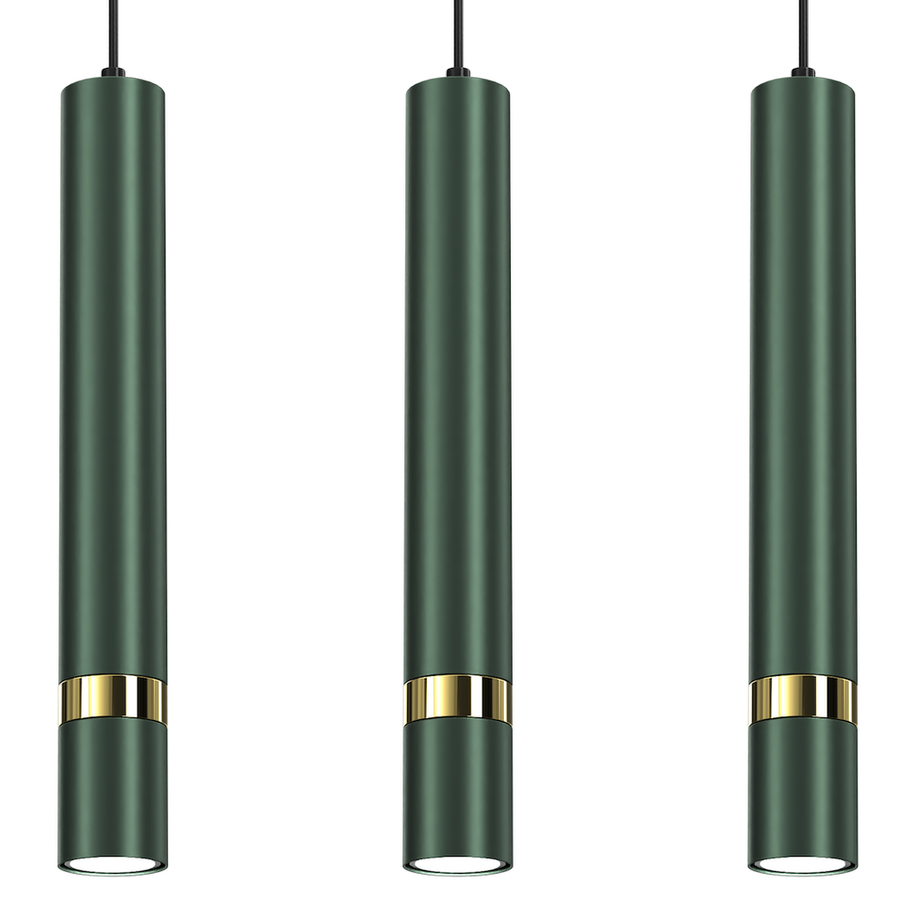 Pendelleuchte JOKER Grün & Gold (3x GU10) - Milagro