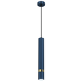 Pendelleuchte JOKER Navy Blau & Gold (1x GU10) - Milagro