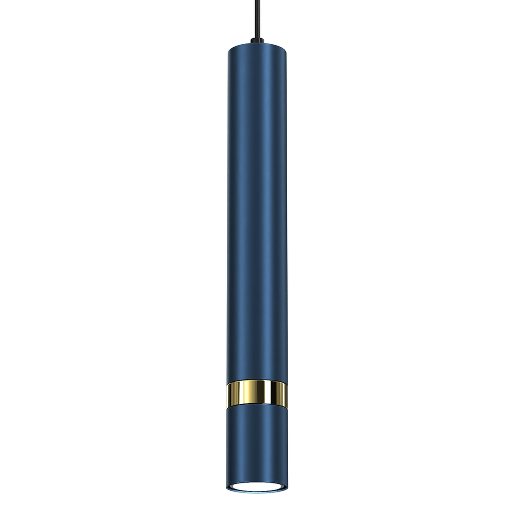 Pendelleuchte JOKER Navy Blau & Gold (1x GU10) - Milagro