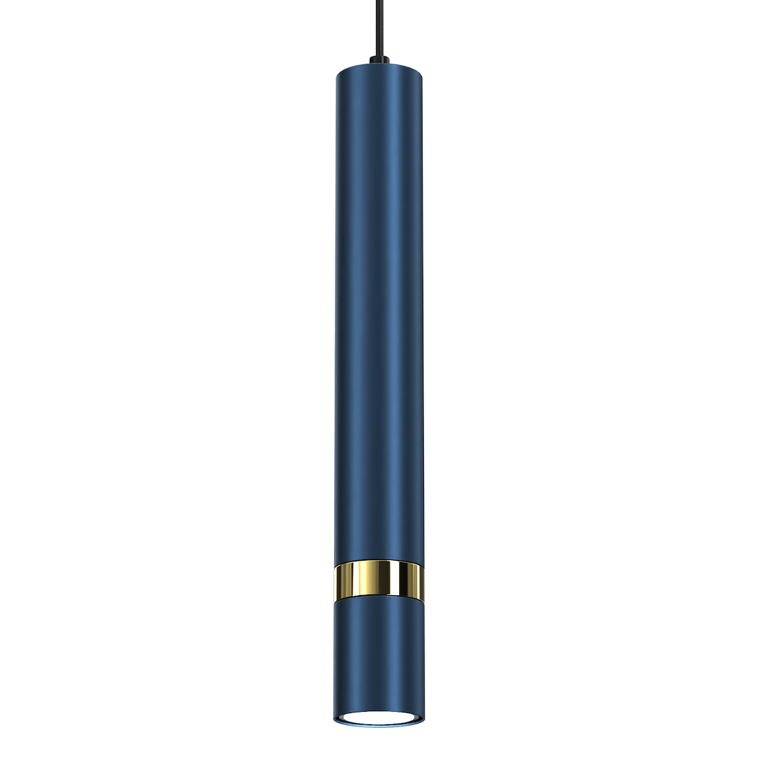 Pendelleuchte JOKER Navy Blau & Gold (1x GU10) - Milagro