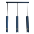 Pendelleuchte JOKER Navy Blau & Gold (3x GU10) - Milagro