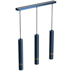 Pendelleuchte JOKER Navy Blau & Gold (3x GU10) - Milagro