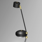 Tischleuchte Schreibtisch ARENA Schwarz & Gold (1x GX53) - Milagro