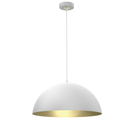 Pendelleuchte BETA (1x E27) 45 cm Weiß & Gold - Milagro