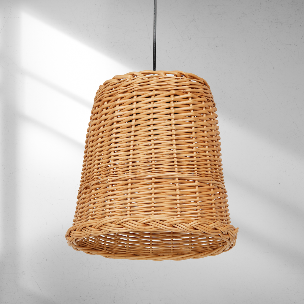 Pendelleuchte VIMINI Natur Holz (1x E27) - Milagro