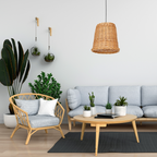 Pendelleuchte VIMINI Natur Holz (1x E27) - Milagro