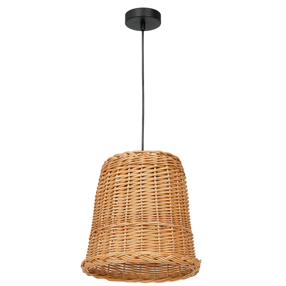 Pendelleuchte VIMINI Natur Holz (1x E27) - Milagro