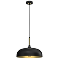 Pendelleuchte LINCOLN Schwarz & Gold (1x E27) 35 cm - Milagro