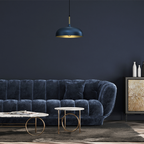 Pendelleuchte LINCOLN Blau & Gold (1x E27) 35 cm - Milagro