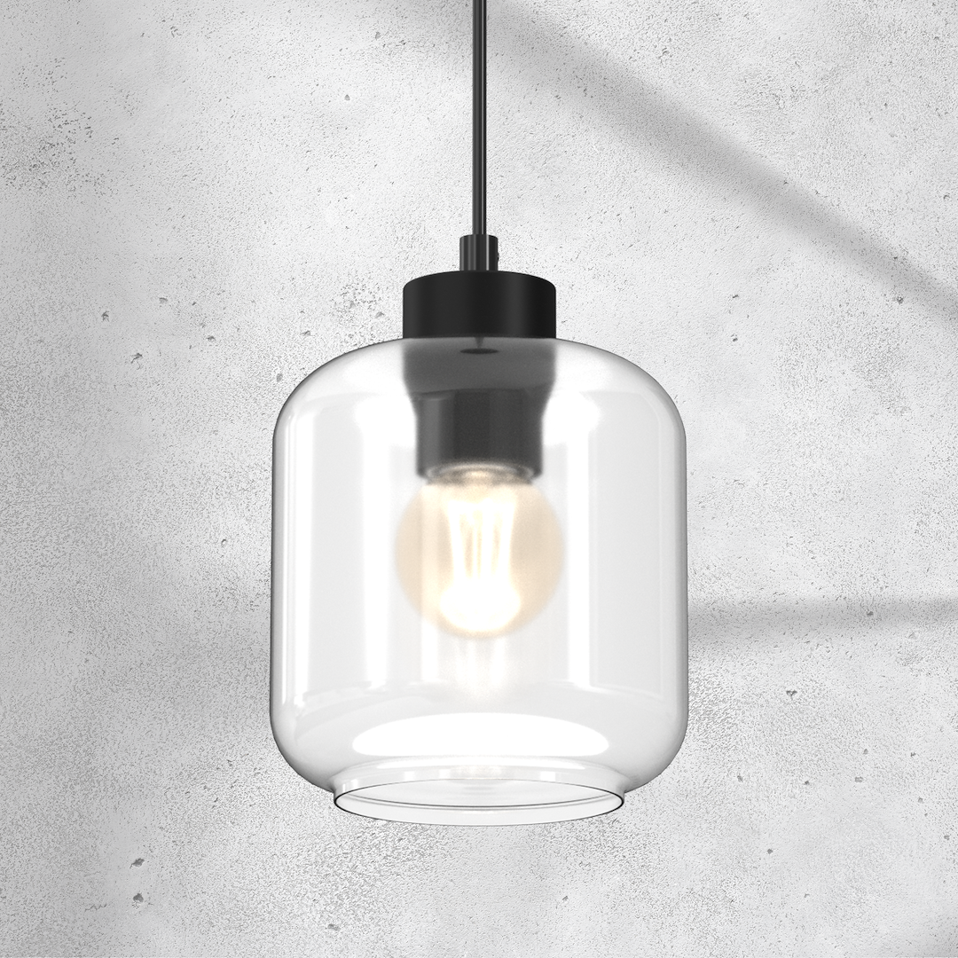 Pendelleuchte SOMBRA Transparent (1x E27) - Milagro