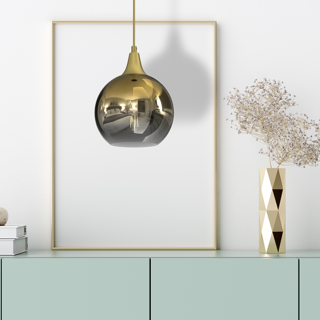 Pendelleuchte MONTE Gold 20 cm (1x E27) - Milagro