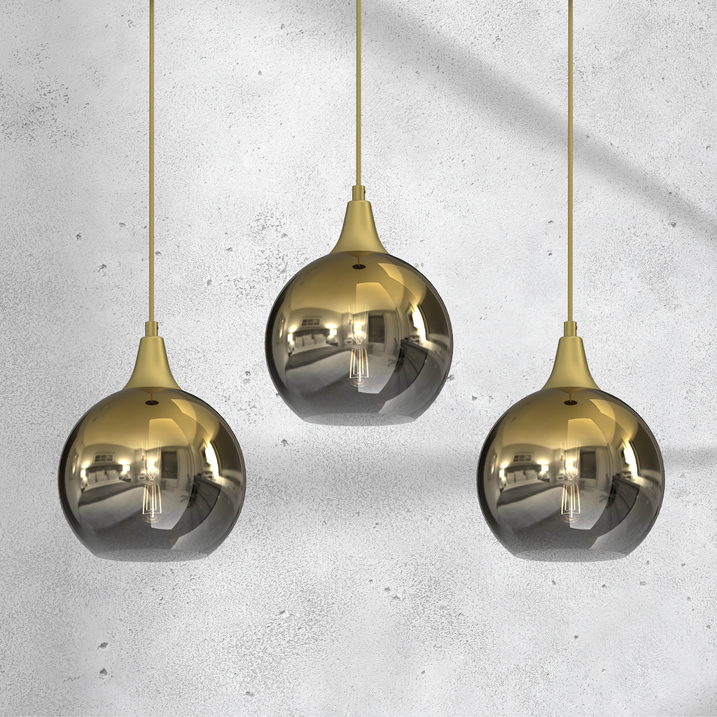 Pendelleuchte MONTE Gold (3x E27) - Milagro